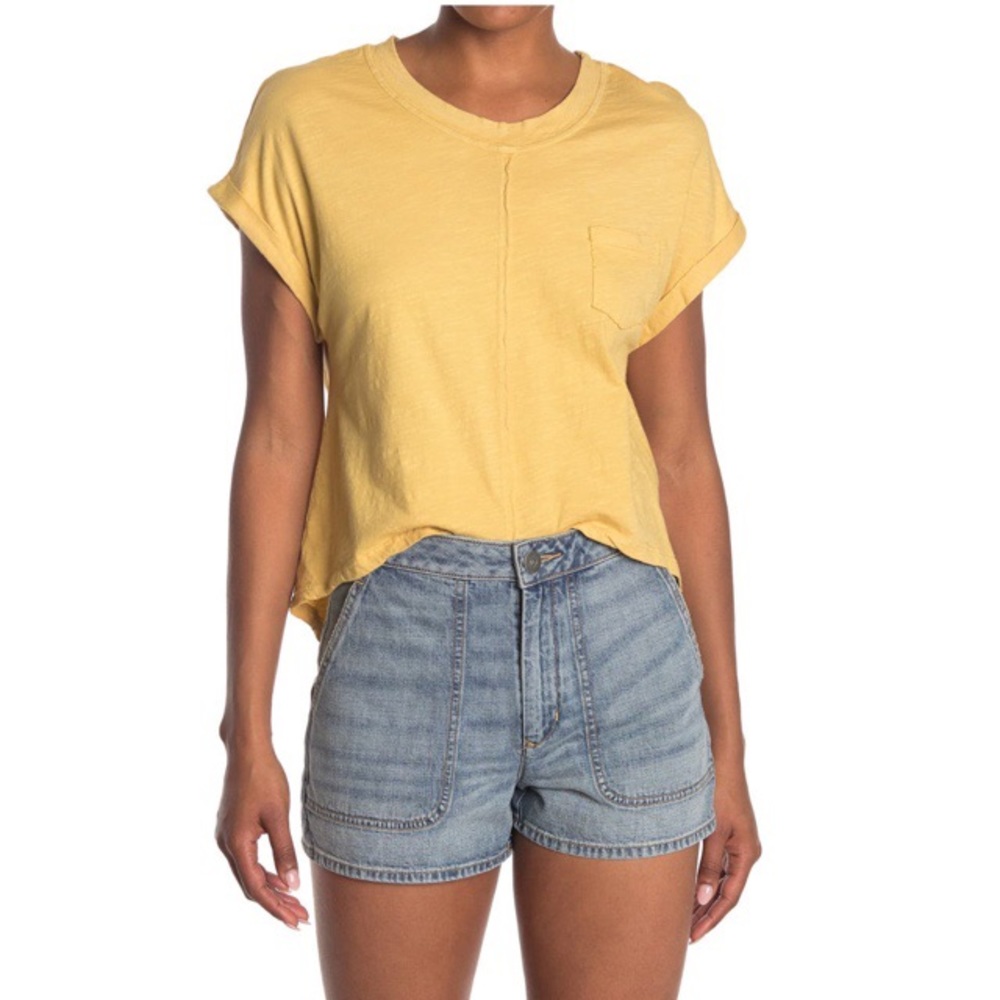 Cuffed High/Low Tee